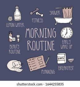 Today quiz is "morning routine"