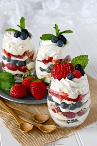 Very Berry Mini Cheesecake Trifles