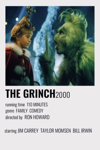 The grinch พี่เขียวตัวป่วนน(ไม่รู้ว่าใช่เรื่องเดียวกับที่เค้าดูหรือเปล่านะคะ TT)