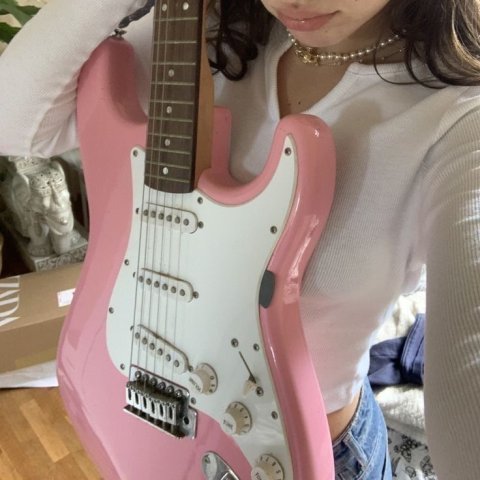 playing guitar