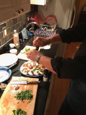 cooking with boyfriend