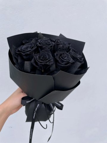 ช่อดอกกุหลาบสีดำ