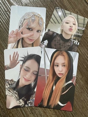 Back pink photo card