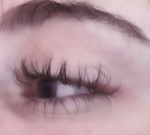 have beautiful eyelashes.