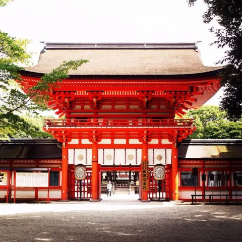 ศาลเจ้า Usa Shrine แห่งนี้ ถูกสร้างขึ้นในปี ค.ศ.745 ในจังหวัดโออิตะ (Oita) เพื่อถวายแด่เทพเจ้า Hachiman เทพแห่งการยิงธนูและสงคราม ผู้คนมักมาขอพรที่นี่เพื่อความโชคดี