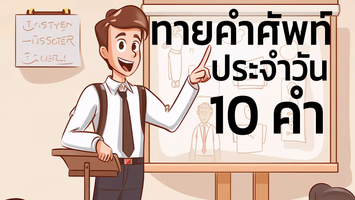 ทายคำศัพท์ประจำวัน 10 คำ