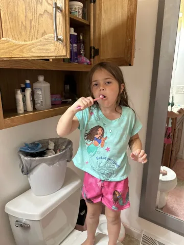 Brush your teeth again from eating chips