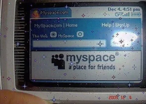 go back on myspace to text your friends