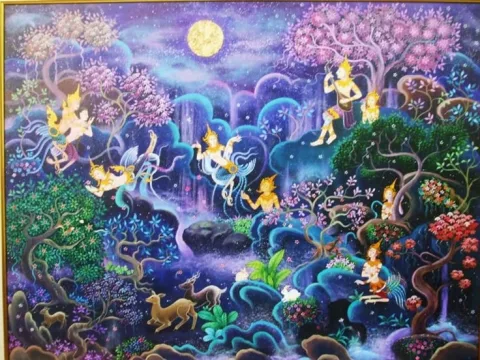ทะลุมาเพราะภาพประติมากรรมแปะผนังวัดเก่าชื่อดังแห่งนึง