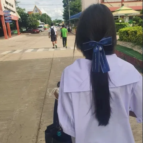 มัดผมปกติ