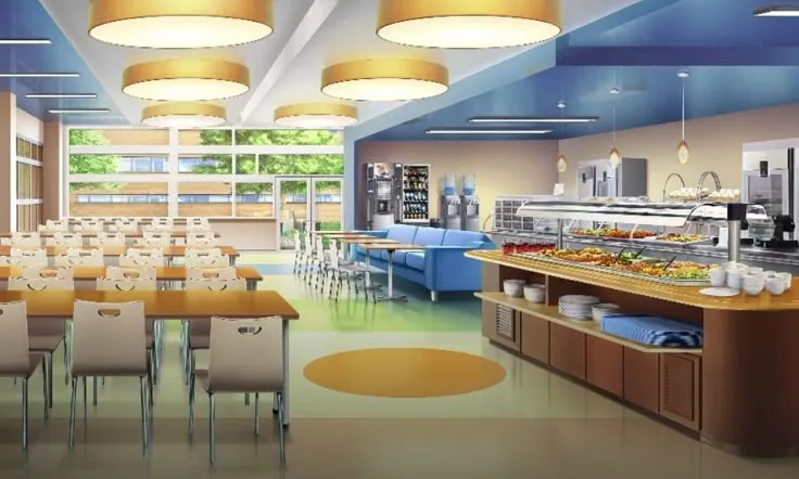 ถึงโรงอาหารแล้วจ้าา