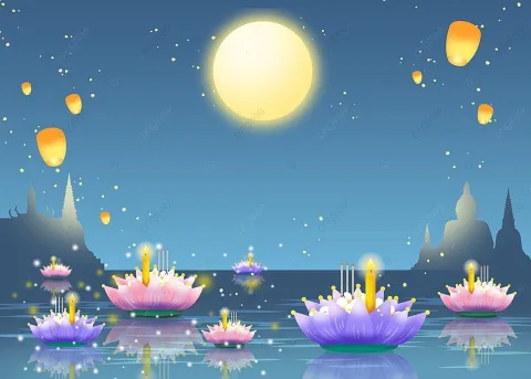 ลอยกระทงออนไลน์ดีกว่า(เป็นการอนุรักษ์สิ่งแวดล้อมและประหยัดเวลา รวมถึงค่าใช้จ่ายอีกด้วย)