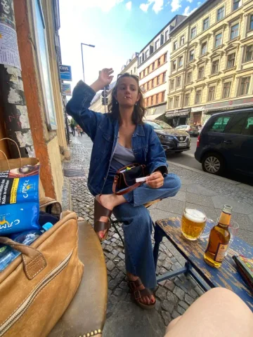 Paula. Always outgoing , smoking all the time , trendy , extremely funny and a little alcoholic