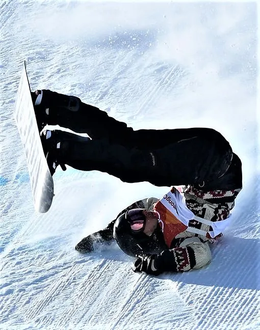 You crashed into a snowboarder 🏂, what do you say?