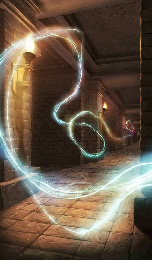 แต่ทันใดนั้นเองก็ได้มีพลังเวทย์บางอย่างแล่นเข้ามาล้อมรอบตัวคุณกับปีศาจเอาไว้