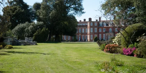 Walking around school and talking