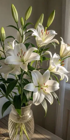 ดอกลิลลี่ 🌼 , Lily , Lilium spp. , 百合花 (Bǎih&eacute;huā)