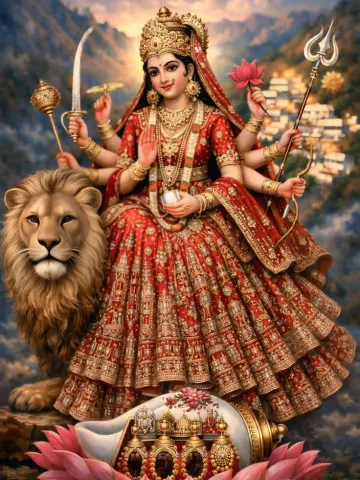 พระแม่ทุรคา Durga Durgā (दुर्गा)