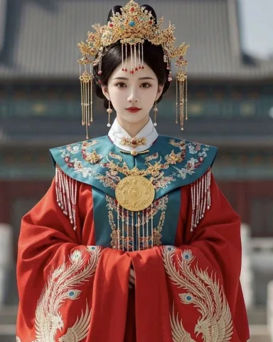 งดงามตามขนบ ด้วยชุดแดงปักหงส์