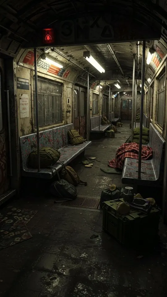 คุณตัดสินใจคว้าเอาสิ่งของนั้นไปที่รถไฟใต้ดินทันที สภาพของมันทั้งเก่าและสกปรกเพราะการโกงกินงบจากทางการแต่คุณไม่มีทางเลือกเพราะไม่มีใครอยู่ที่ตู้นี้คุณจึงมีเวลาสำรวจตัวเอง