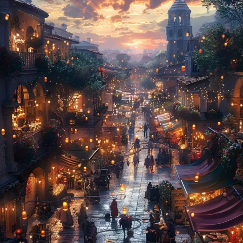 เดินตลาดใกล้โรงเรียน