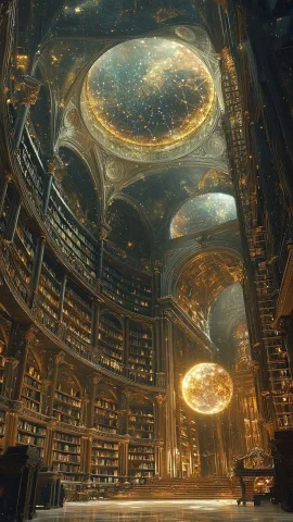 อ่านหนังสือที่ห้องสมุดของโรงเรียน