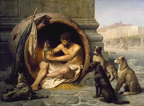 Diogenes of Sinope ไดออจะนีซ หรือ ไดออจอินีส
