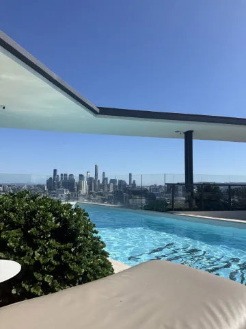 Chilling by the pool