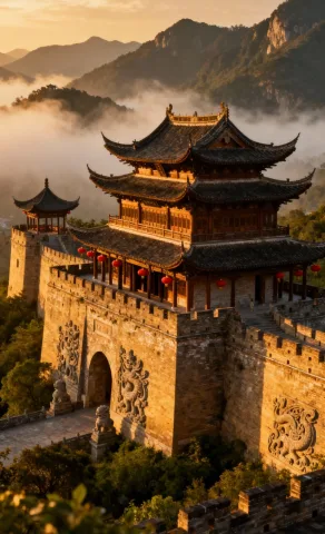 วัดบนภูเขาสูงหรืออารามที่ห่างไกลความวุ่นวาย