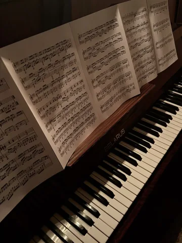playing piano