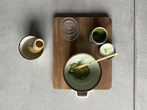 matcha whisking