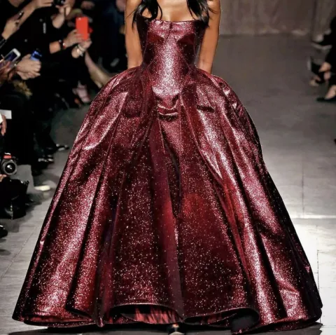 A speacial dress from a famous designer.