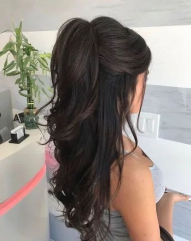 Half up half down of course.