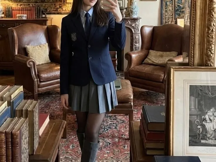 You really didn&rsquo;t do much that day, just unpacking/placing your stuff and you fell asleep after. The next morning has come, today is gonna be your first day in class. Here&rsquo;s you outfit, and your hair?