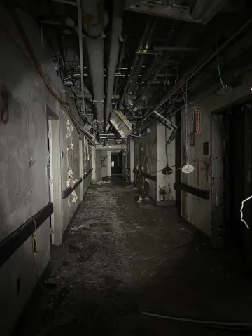 AN ABANDON HOSPITAL.