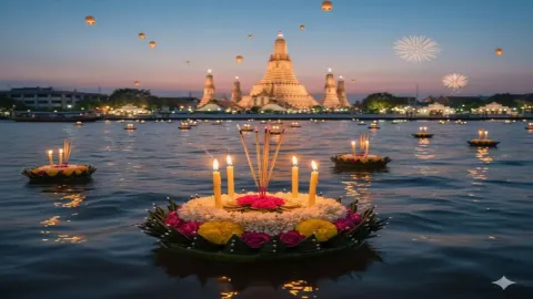 เมื่อคุณประกวดนางนพมาศในวันลอยกระทง🌕🌺🎆