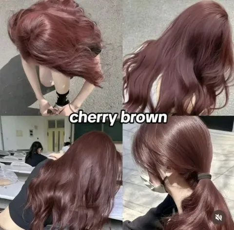 สีเชอร์รี่อมน้ำตาล