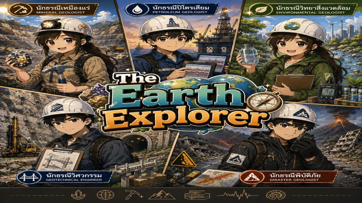 The Earth Explorer คุณคือผู้เชี่ยวชาญโลกด้านไหน ?
