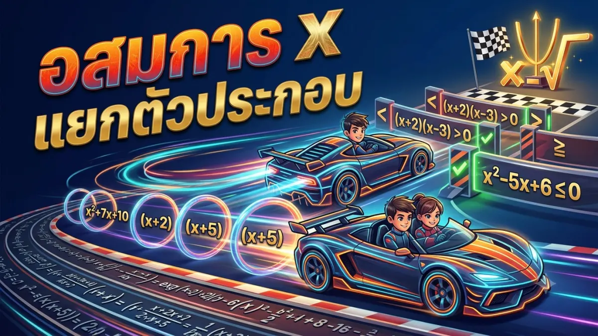 อสมการ x แยกตัวประกอบ