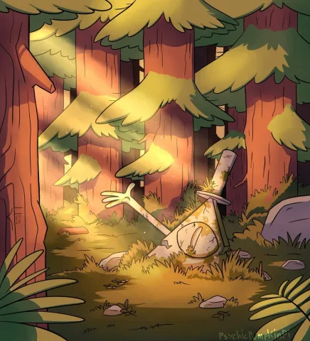 Exploring the forest with Dipper, there&rsquo;s more mystery to find out.