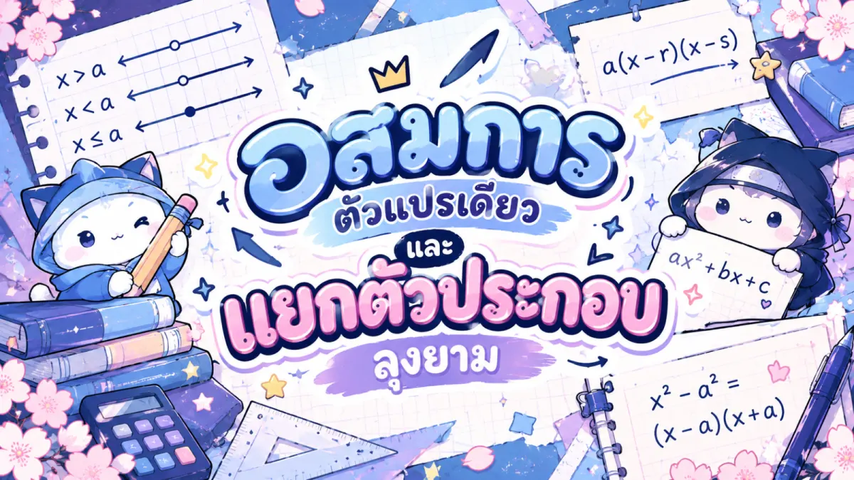 อสมการตัวแปรเดียวและแยกตัวประกอบลุงยาม