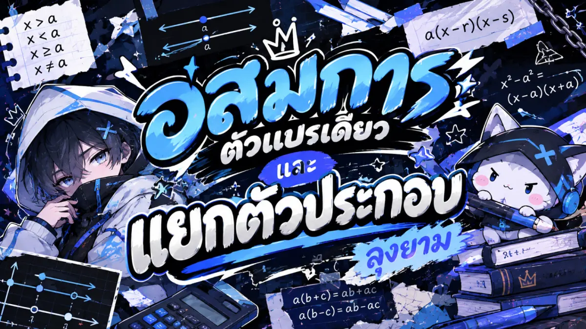 อสมการตัวแปรเดียว-แยกตัวประกอบลุงยาม
