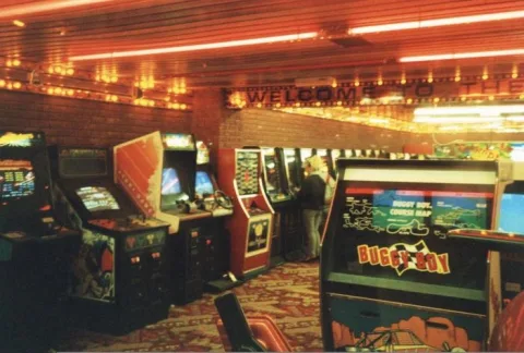 Play games at the arcade
