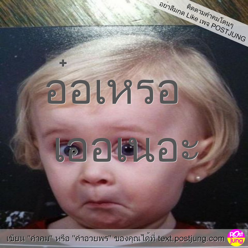 อ๋อเหรอ เออเนอะ