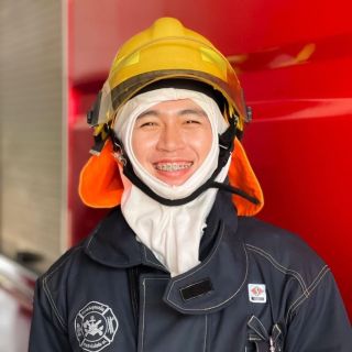 หน้าผมไม่หวาน ขอน้ำตาลหน่อยครับ 😅😊  #ดับเพลิงจุกเสม็ด 🚒🚨  #ฝึกดับเพลิง🔥💦