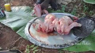 เซฟลุงอินเดีย นำไก่สดเป็นๆ มาทำอาหารกลางทุ่งนา กินได้ก็กิน กินไมได้ก็ไม่ต้องกิน