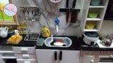 Mini Kitchen ก็อกน้ำจิ๋ว มาล้างจานกันเถอะ  Working Miniature Kitchen Sink ล้างจานในครัวจิ๋ว