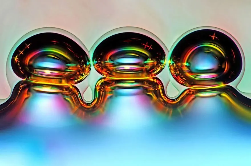 Sixth Place. Air Bubbles Formed From Melted Ascorbic Acid (Vitamin C) Crystals