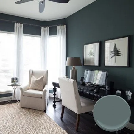 การตกแต่งห้องด้วยโทนสี Knoxville Gray