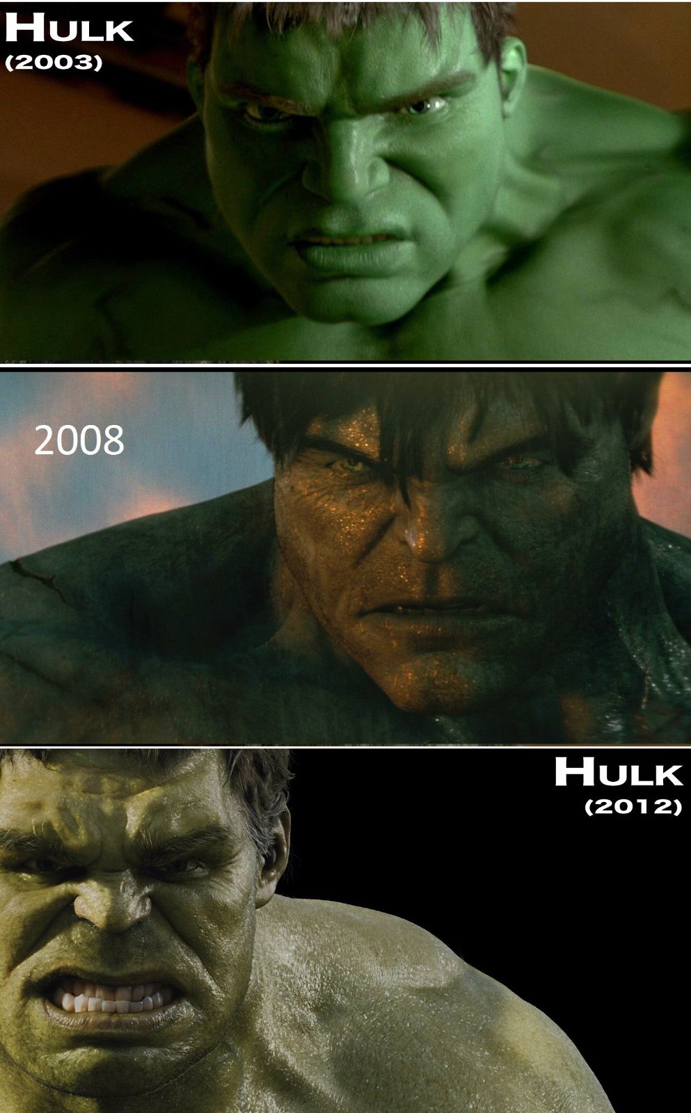 (จบในคลิปเดียว) รวมวิวัฒนาการ หน้าตา+รูปร่าง ยักษ์เขียว The Hulk แห่ง Marvel